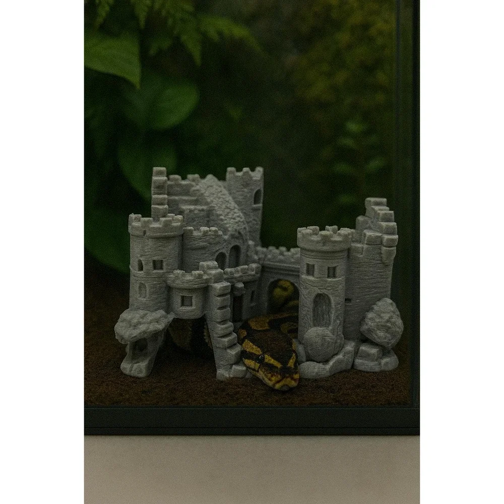 The‎ Fallen Fortress Hide and Climb Reptile Decor